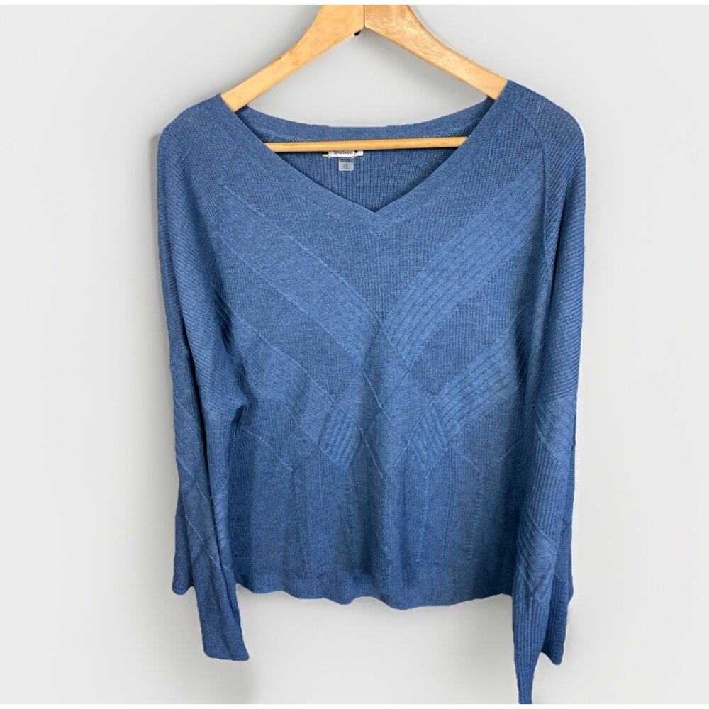 Smartwool Women's Scoop Neck Sweater in Denim Blue